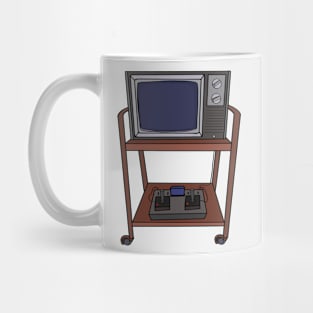 Old TV and a video game Mug